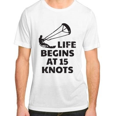 Kiteboarding Kitesurfing Funny 15 Knots Joke Kiteboarder Adult ChromaSoft Performance T-Shirt