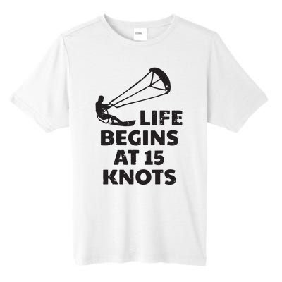 Kiteboarding Kitesurfing Funny 15 Knots Joke Kiteboarder Tall Fusion ChromaSoft Performance T-Shirt