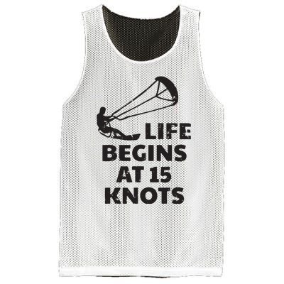 Kiteboarding Kitesurfing Funny 15 Knots Joke Kiteboarder Mesh Reversible Basketball Jersey Tank