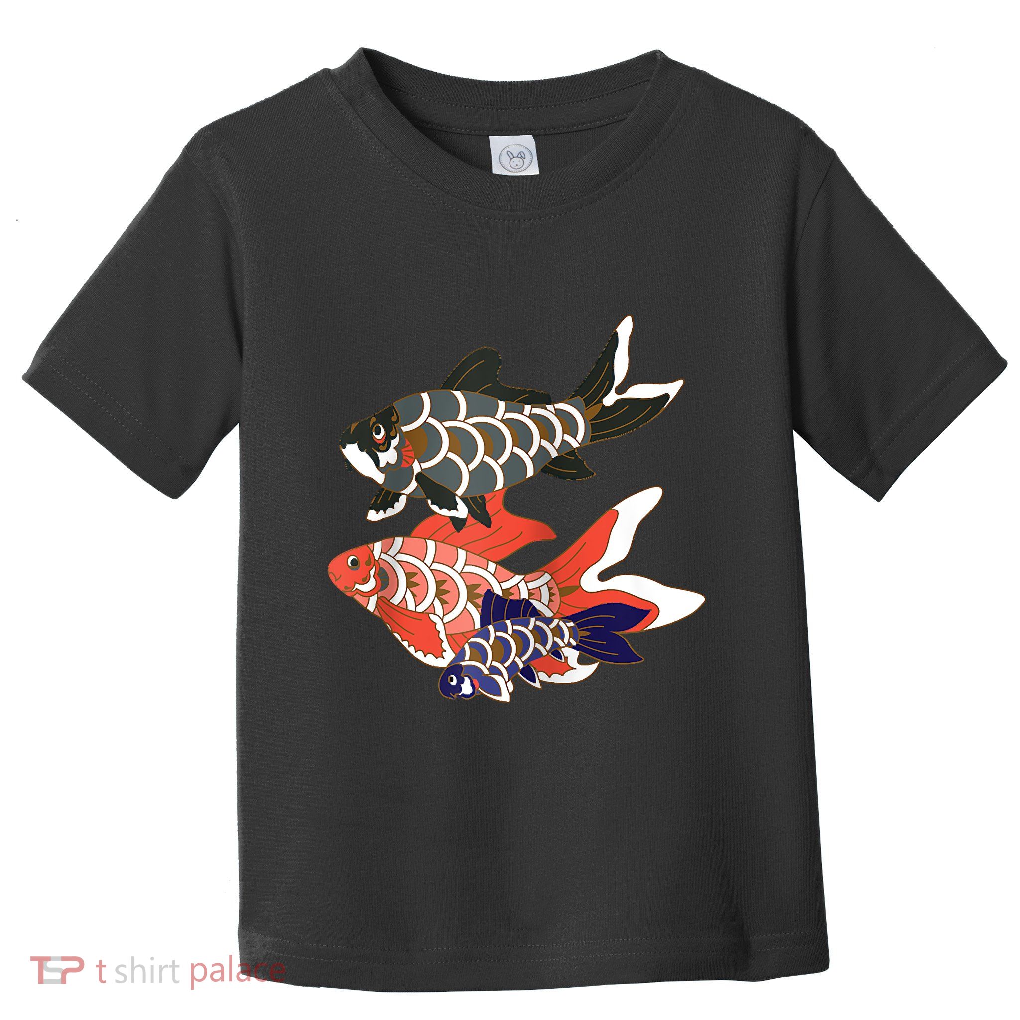 Koinobori Koi Family Raglan Baseball Toddler T-Shirt