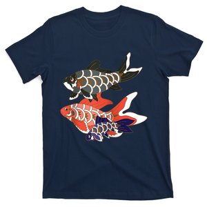 Koinobori Koi Family Raglan Baseball T-Shirt