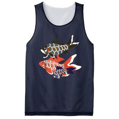 Koinobori Koi Family Raglan Baseball Mesh Reversible Basketball Jersey Tank