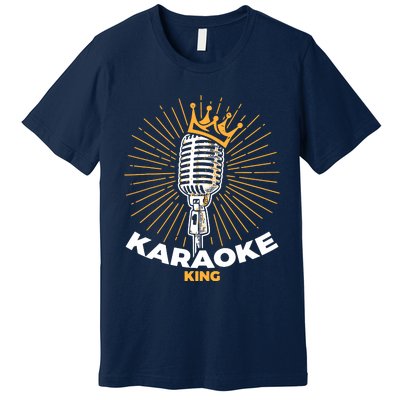 Karaoke King For Singers And Music Makers Karaoke Premium T-Shirt