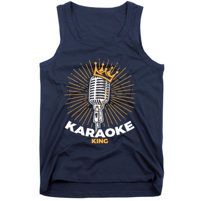 Karaoke King For Singers And Music Makers Karaoke Tank Top