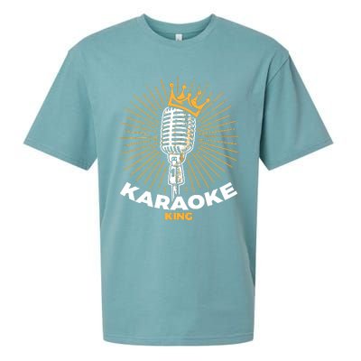 Karaoke King For Singers And Music Makers Karaoke Sueded Cloud Jersey T-Shirt