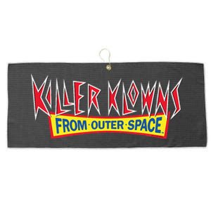 Killer Klowns From Outer Space Logo Large Microfiber Waffle Golf Towel