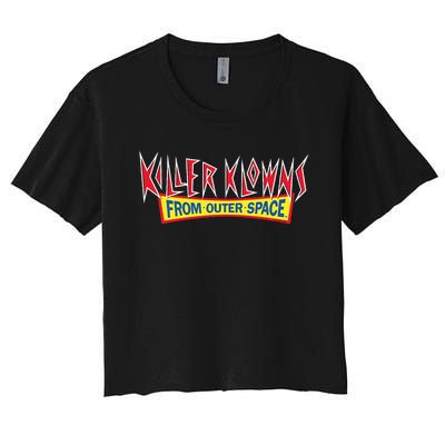 Killer Klowns From Outer Space Logo Women's Crop Top Tee