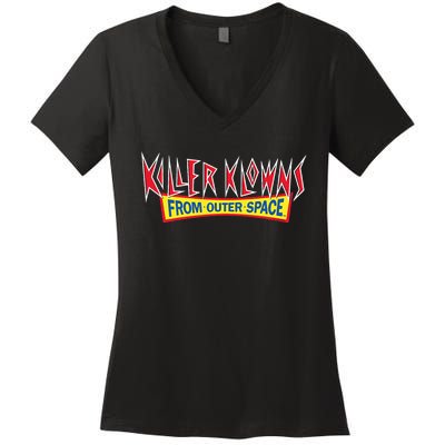 Killer Klowns From Outer Space Logo Women's V-Neck T-Shirt