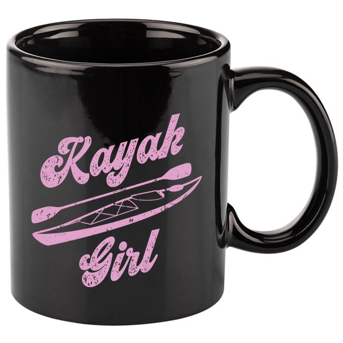 Kayaking Kayak Gift 11oz C Handle Ceramic Mug