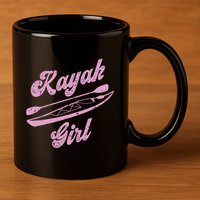 Kayaking Kayak Gift 11oz C Handle Ceramic Mug