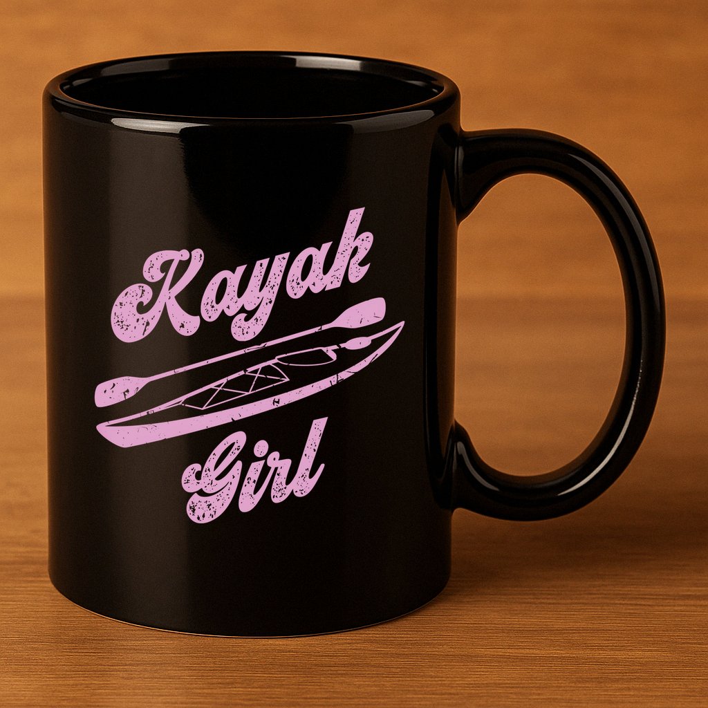 Kayaking Kayak Gift 11oz C Handle Ceramic Mug