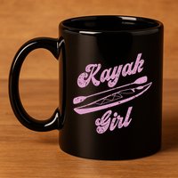 Kayaking Kayak Gift 11oz C Handle Ceramic Mug