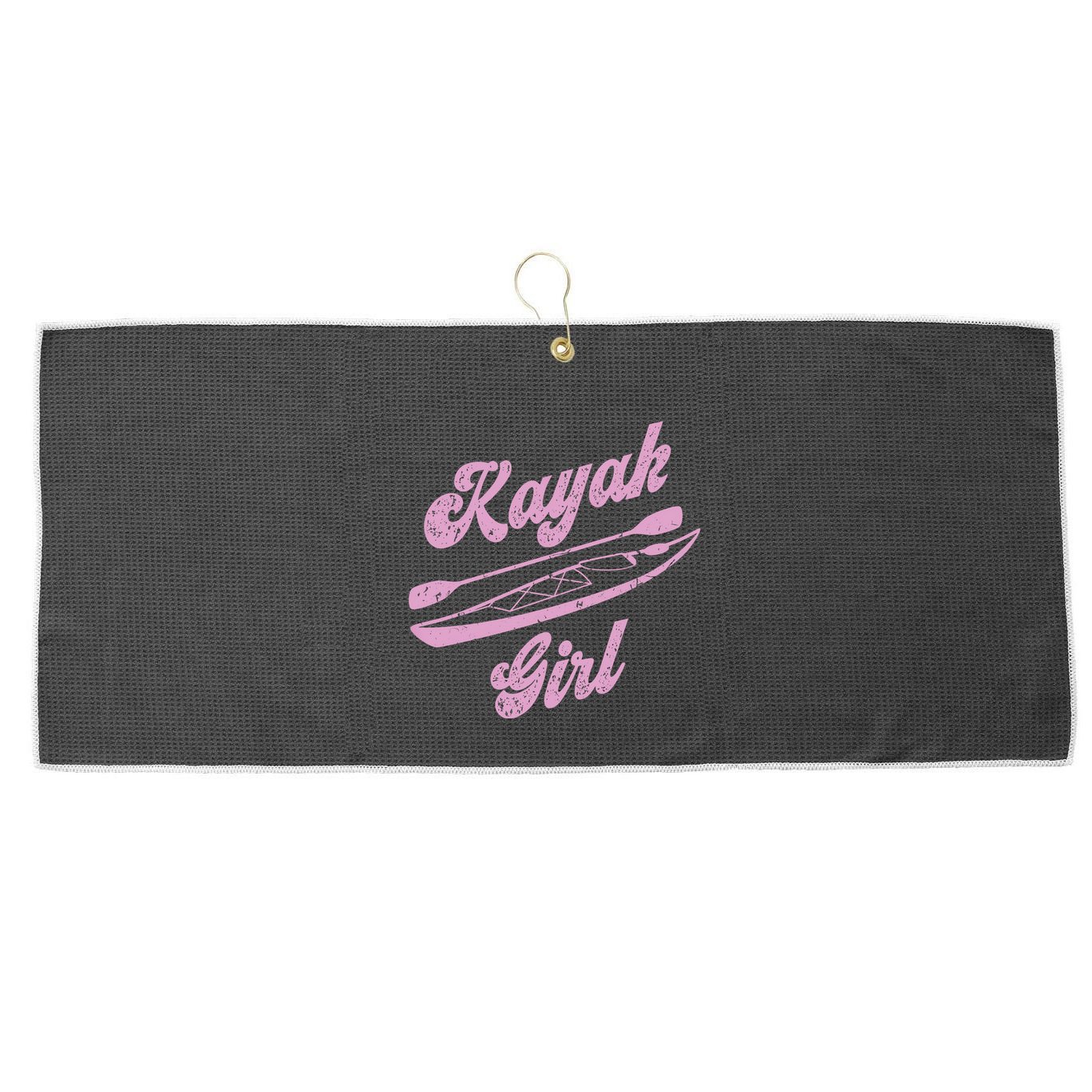Kayaking Kayak Gift Large Microfiber Waffle Golf Towel