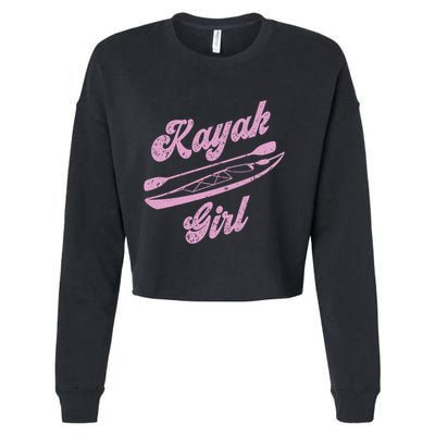 Kayaking Kayak Gift Cropped Pullover Crew