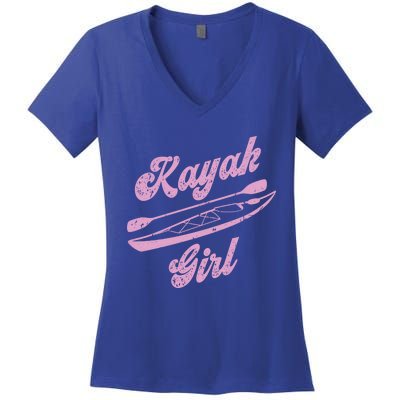 Kayaking Kayak Gift Women's V-Neck T-Shirt