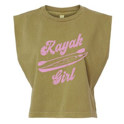 Kayaking Kayak Gift Garment-Dyed Women's Muscle Tee