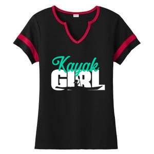 Kayaking Kayak Gift Ladies Halftime Notch Neck Tee