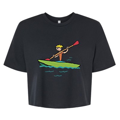 Kayaking Kayak Gift Bella+Canvas Jersey Crop Tee