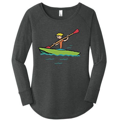 Kayaking Kayak Gift Women's Perfect Tri Tunic Long Sleeve Shirt