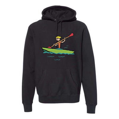 Kayaking Kayak Gift Premium Hoodie