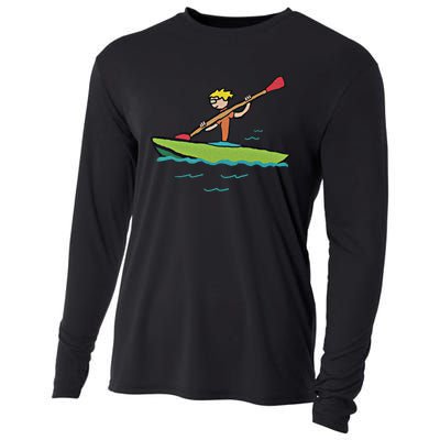 Kayaking Kayak Gift Cooling Performance Long Sleeve Crew