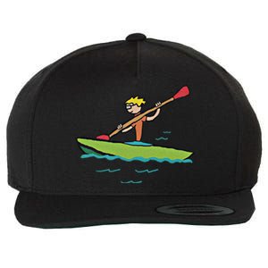 Kayaking Kayak Gift Wool Snapback Cap