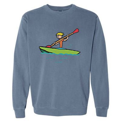 Kayaking Kayak Gift Garment-Dyed Sweatshirt