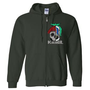 Kaibil Kaibiles Guatemalan Army Special Force Patriot Full Zip Hoodie