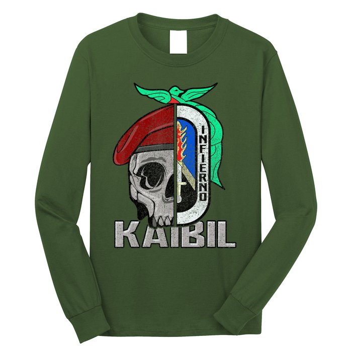 Kaibil Kaibiles Guatemalan Army Special Force Patriot Long Sleeve Shirt