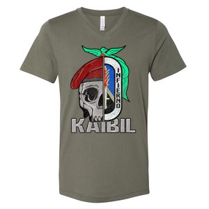 Kaibil Kaibiles Guatemalan Army Special Force Patriot V-Neck T-Shirt