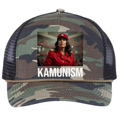 Kamunism Kamala Harris 2024 Election Communism Humor Retro Rope Trucker Hat Cap