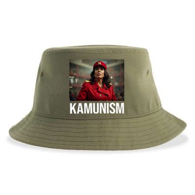 Kamunism Kamala Harris 2024 Election Communism Humor Sustainable Bucket Hat