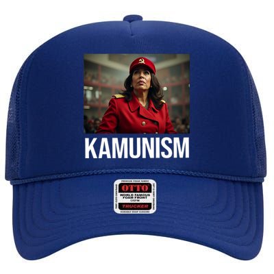 Kamunism Kamala Harris 2024 Election Communism Humor High Crown Mesh Back Trucker Hat