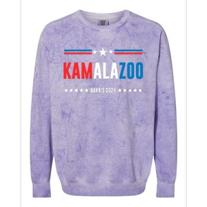 Kamalazoo Kamala Harris 2024 Funny Political Sayings Colorblast Crewneck Sweatshirt