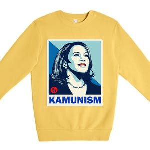 Kamunism Kamala Harris President Election Funny Premium Crewneck Sweatshirt