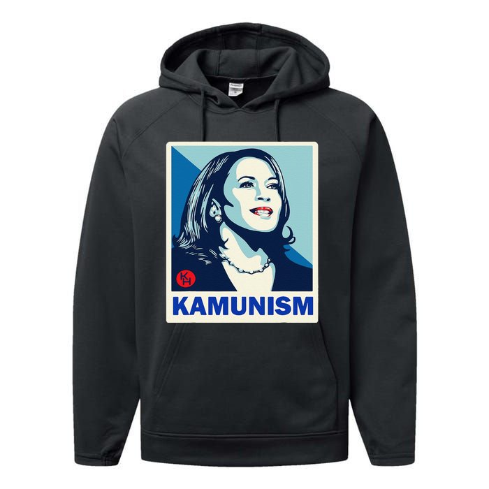 Kamunism Kamala Harris President Election Funny Performance Fleece Hoodie