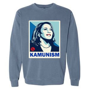 Kamunism Kamala Harris President Election Funny Garment-Dyed Sweatshirt