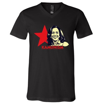 Kamunism Kamala Harris 2024 Elections Funny Trend V-Neck T-Shirt