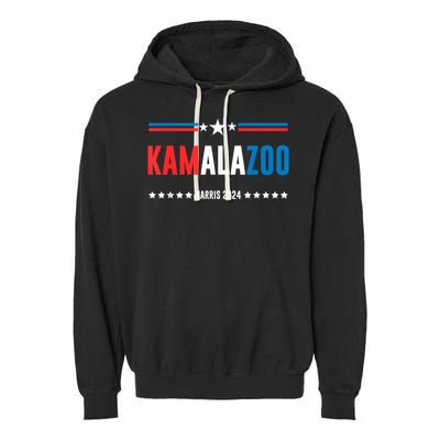 Kamalazoo Kamala Harris 2024 Funny Political Sayings Garment-Dyed Fleece Hoodie