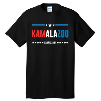 Kamalazoo Kamala Harris 2024 Funny Political Sayings Tall T-Shirt