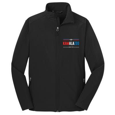 Kamalazoo Kamala Harris 2024 Funny Political Sayings Core Soft Shell Jacket