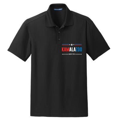 Kamalazoo Kamala Harris 2024 Funny Political Sayings Dry Zone Grid Polo