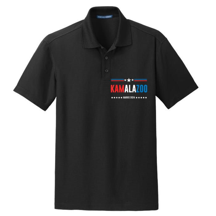 Kamalazoo Kamala Harris 2024 Funny Political Sayings Dry Zone Grid Polo