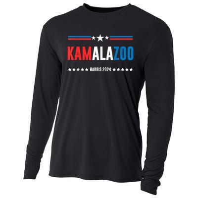 Kamalazoo Kamala Harris 2024 Funny Political Sayings Cooling Performance Long Sleeve Crew