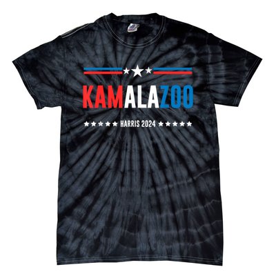 Kamalazoo Kamala Harris 2024 Funny Political Sayings Tie-Dye T-Shirt