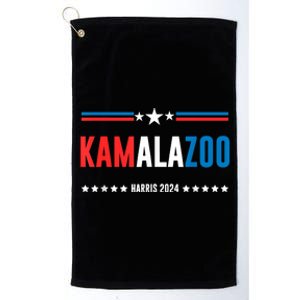 Kamalazoo Kamala Harris 2024 Funny Political Sayings Platinum Collection Golf Towel