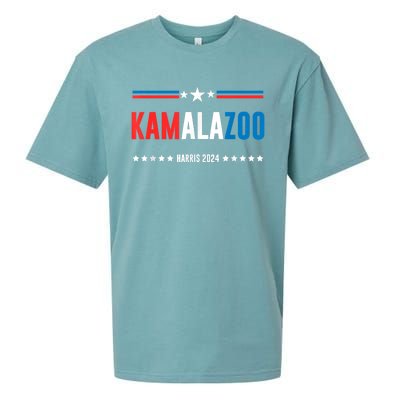 Kamalazoo Kamala Harris 2024 Funny Political Sayings Sueded Cloud Jersey T-Shirt