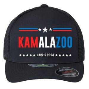 Kamalazoo Kamala Harris 2024 Funny Political Flexfit Unipanel Trucker Cap