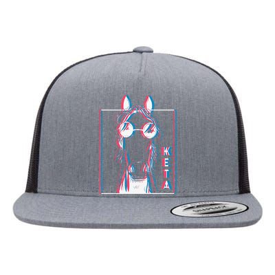 Keta Ketamine Horse Rave DJ Party Techno Flat Bill Trucker Hat