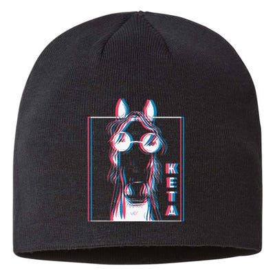 Keta Ketamine Horse Rave DJ Party Techno Sustainable Beanie